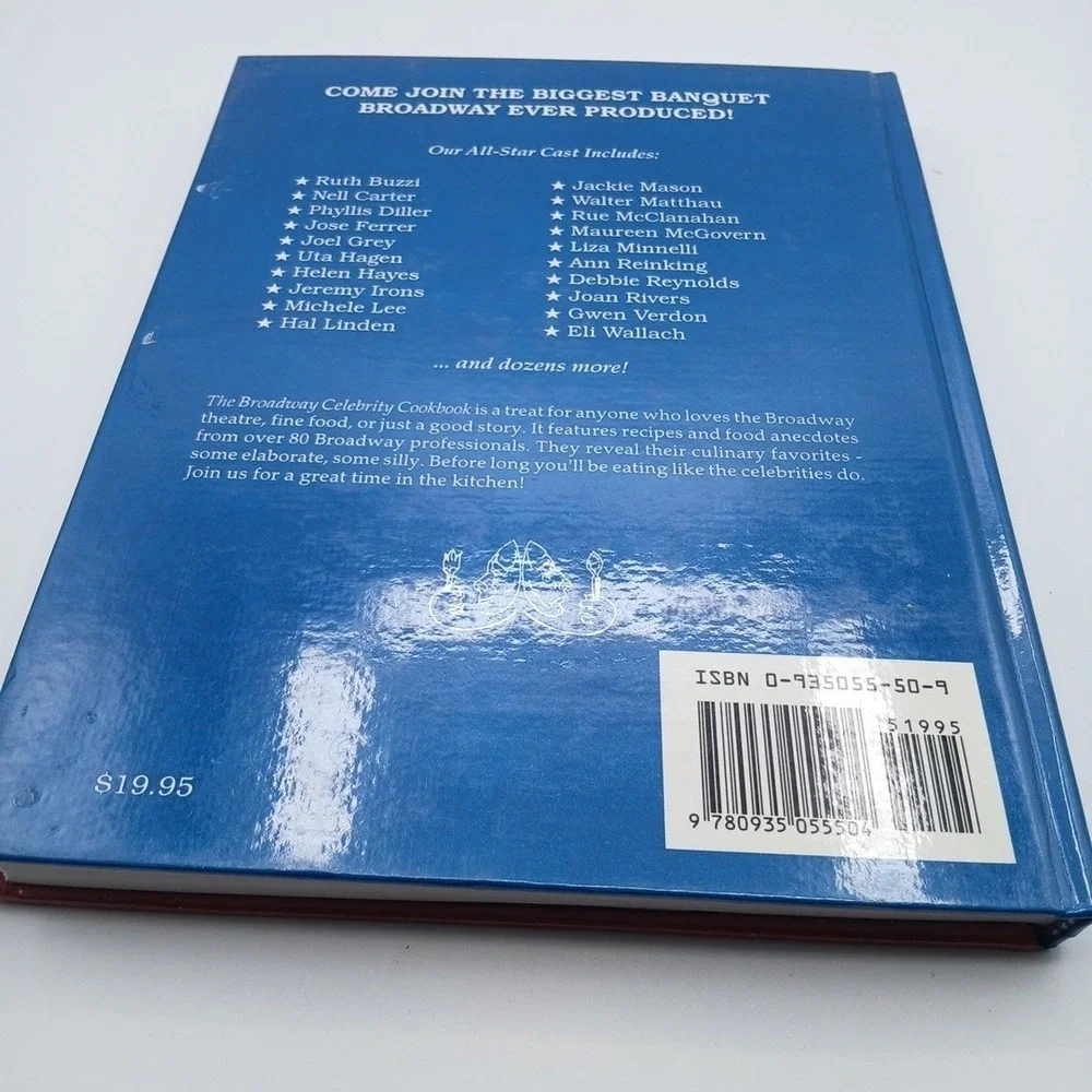 THE‎ BROADWAY CELEBRITY COOKBOOK  Alexander J. Vincent  Hardcover *Excellent*